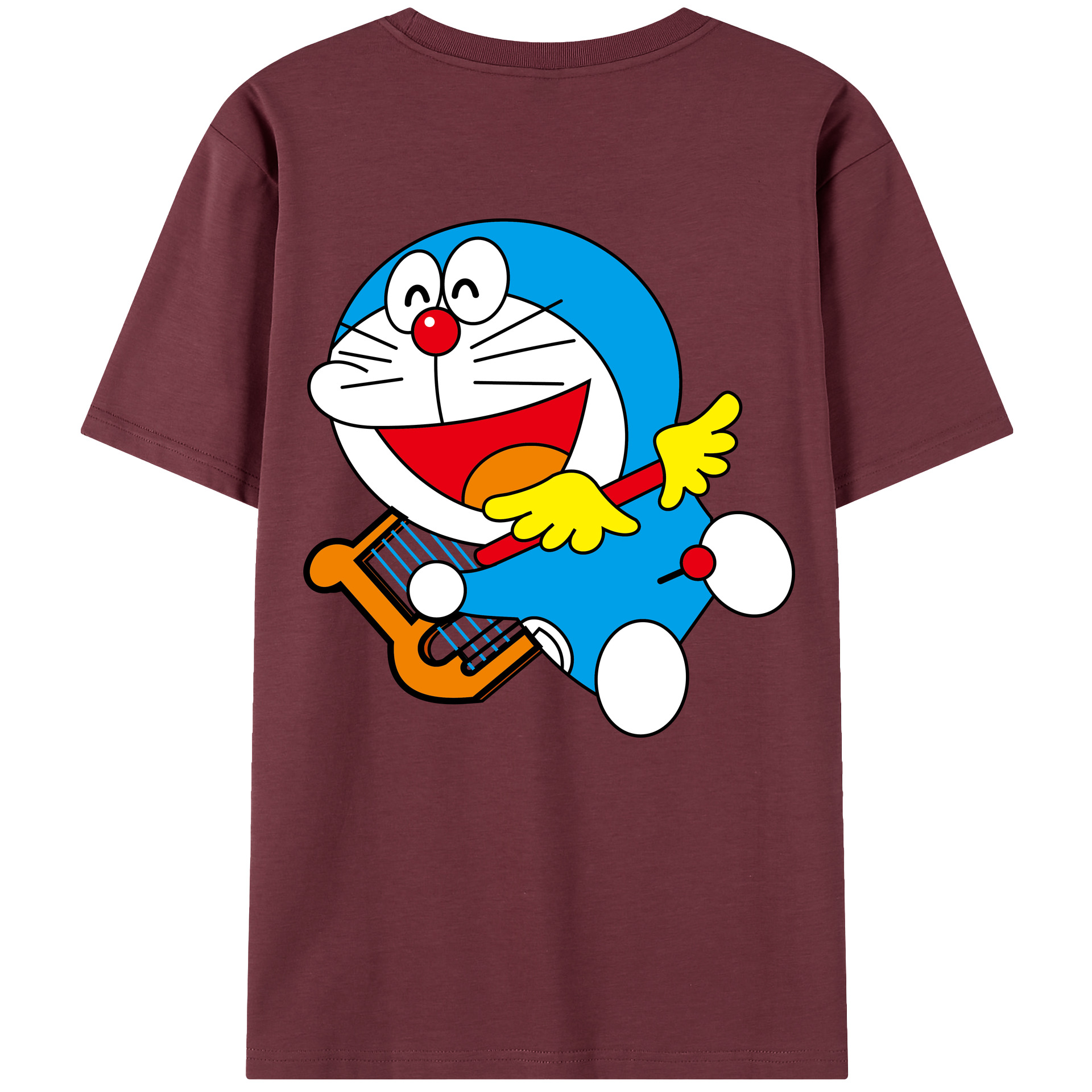 （画像用） ドラえもん Doraemon 綿100％半袖Tシャツ（背面プリント）